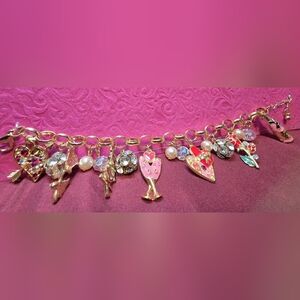 Roses Champagne and Chocolates Bracelet Valentine's Day